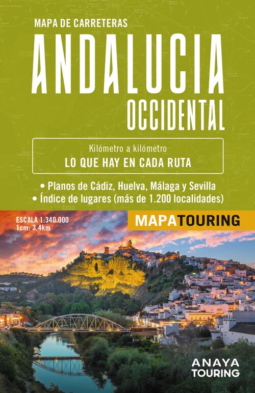 MAPA DE CARRETERAS DE ANDALUCIA OCCIDENTAL (DESPLEGABLE), ES