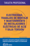 ELECTRICIDAD, TRABAJOS DE MONTAJE Y MANTENIMIENTO DE INSTALA