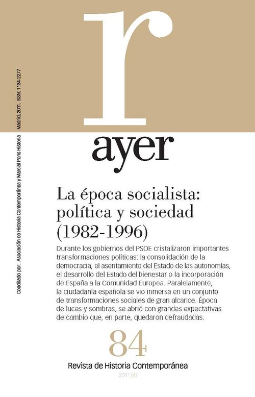 EPOCA SOCIALISTA: POLITICA Y SOCIEDAD (1982-1996),LA