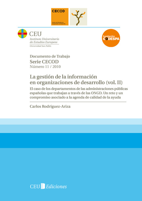 GESTION DE LA INFORMACION EN ORGANIZACIONES DE DESARROLLO, L