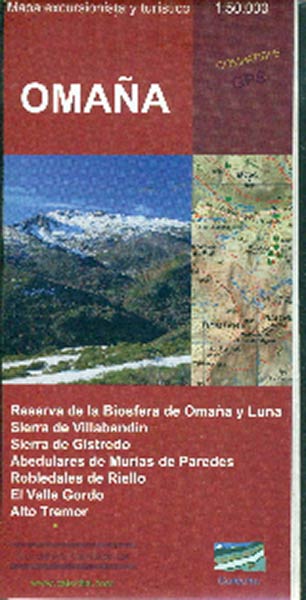 OMA�A, MAPA EXCURSIONISTA Y TURISTICO