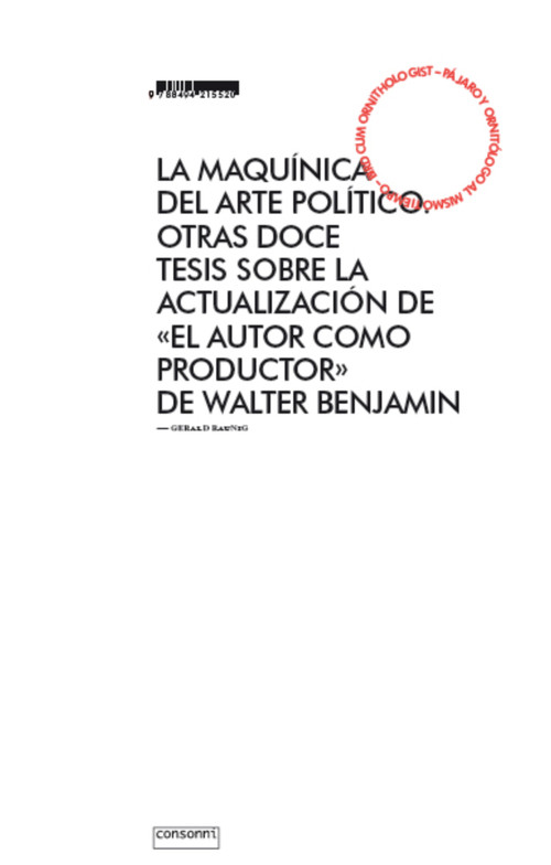 MAQUINICA DEL ARTE POLITICO, LA