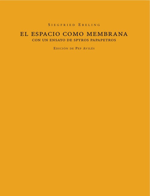 ESPACIO COMO MEMBRANA, EL
