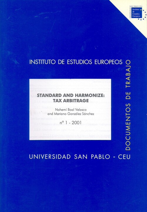 STANDARD AND HARMONIZE: TAX ARBITRAGE