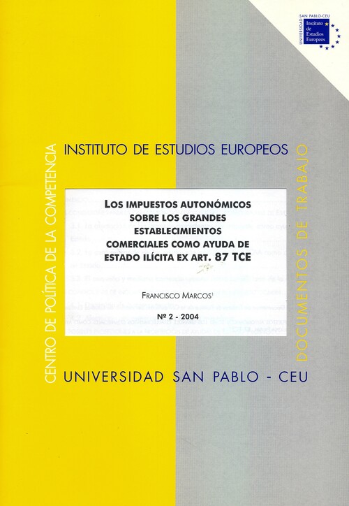 IMPUESTOS AUTONOMICOS SOBRE LOS GRANDES ESTABLECIMIENTOS COM