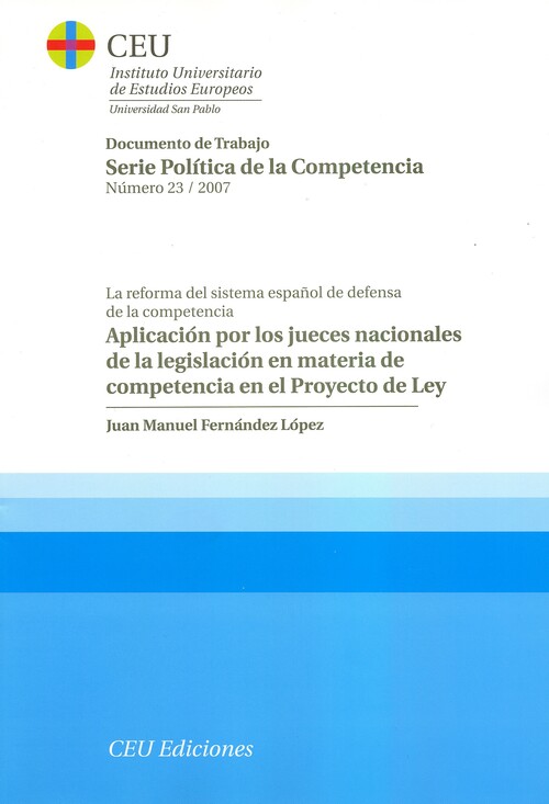 APLICACION POR LOS JUECES NACIONALES DE LA LEGISLACION EN MA