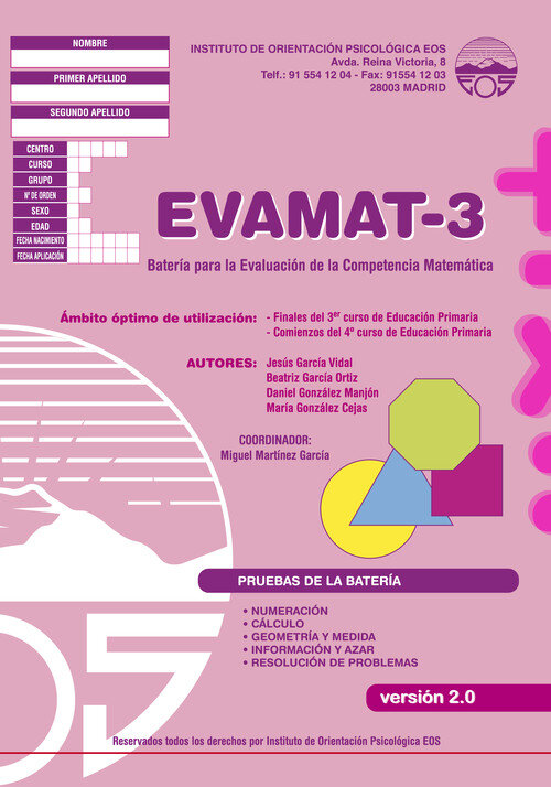EVAMAT 3-10 CUADERNILLOS