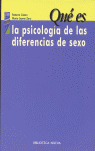 QUE ES LA PSICOLOGIA DIFERE, SEXO