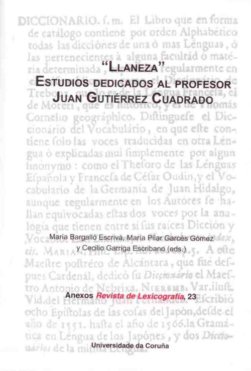 LLANEZA. ESTUDIOS DEDICADOS A JUAN GUTIERREZ CUADRADO