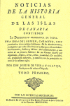 NOTICIAS DE LA HISTORIA GENERAL DE LAS ISLAS DE CANARIA (TOM