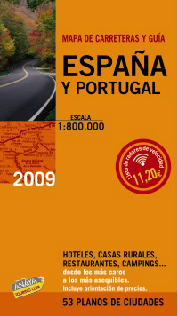 GUIA Y MAPA CARRETERAS ESPA�A Y PORTUGAL 2009