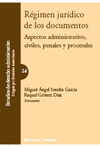 REGIMEN JURIDICO DE LOS DOCUMENTOS-ASPECTOS ADTIVOS,PENALES.