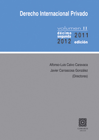 DERECHO INTERNACIONAL PRIVADO II-12 EDICION