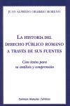 HISTORIA DEL DERECHO PUBLICO ROMANO A TRAVES DE SUS FUENTES,