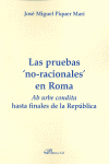 PRUEBAS NO-RACIONALES EN ROMA, LAS