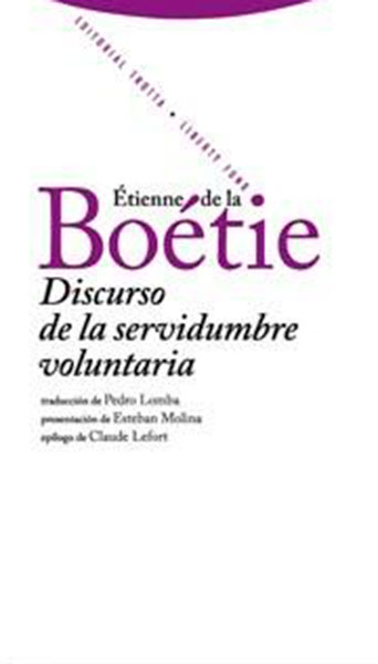 DISCURSO DE LA SERVIDUMBRE VOLUNTARIA