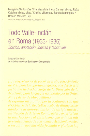 VI/5-TODO VALLE-INCLAN EN ROMA (1933-1936)