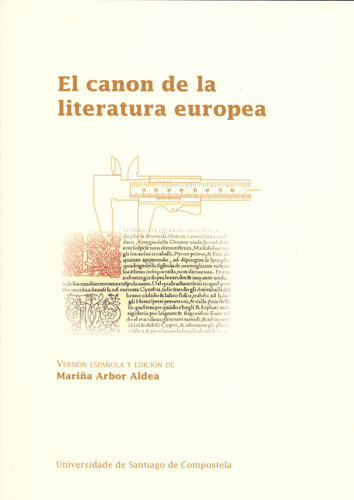 OP/331-EL CANON DE LA LITERATURA EUROPEA