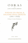 O.C.JUAN RAMON JIMENEZ POEMAS EN PROSA I: BALADAS PARA DESPU
