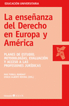 ENSE�ANZA DEL DERECHO EN EUROPA Y AMERICA,LA