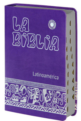 BIBLIA LATINOAMERICA [LETRA GRANDE] SIMIL-PIEL MORADA, CANTO