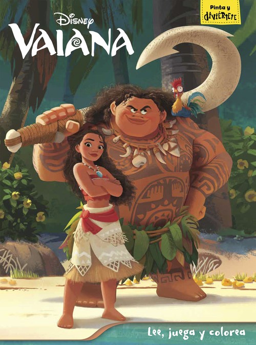 VAIANA. LEE JUEGA Y COLOREA