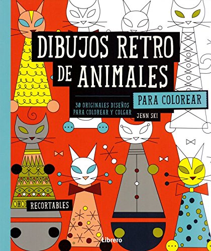 DIBUJOS RETRO DE ANIMALES PARA COLOREAR