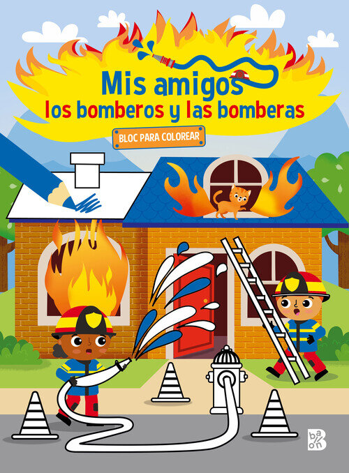 MIS AMIGOS LOS BOMBEROS Y LAS BOMBERAS-BLOC PARA COLOREAR