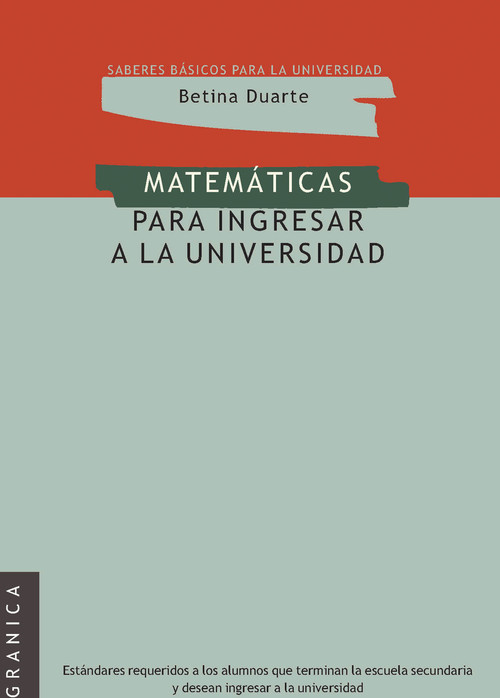 MATEMATICAS PARA INGRESAR A LA UNIVERSIDAD