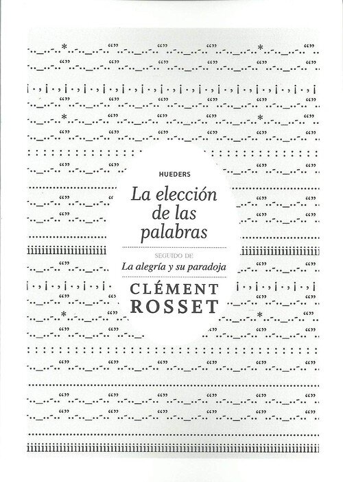 ELECCION DE LAS PALABRAS, LA