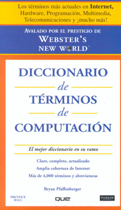 DICCIONARIO TERMINOS COMPUTACION