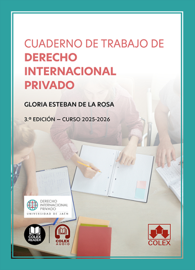CUADERNO DE TRABAJO DE DERECHO INTERNACIONAL PRIVADO