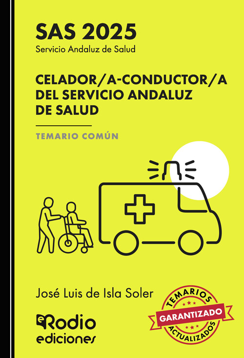 CELADOR A CONDUCTOR A DEL SERVICIO ANDALUZ DE SALUD. TEMARIO