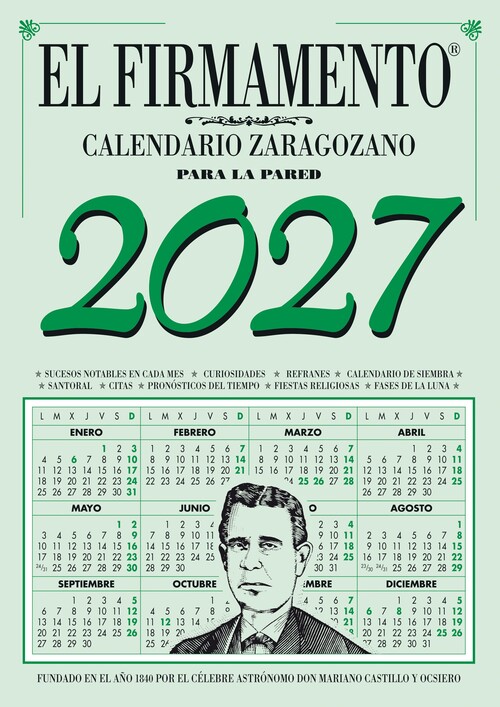 CALENDARIO PARED ZARAGOZANO 2027