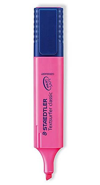 ROTU FLUOR STAEDTLER TEXTSURFER ROSA CAJA 10U