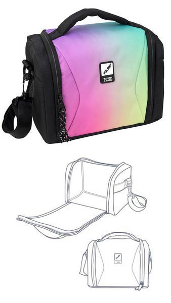 BOLSA ISOTERMICA NEGRA SUNSET 5L PORTA ALIMENTOS
