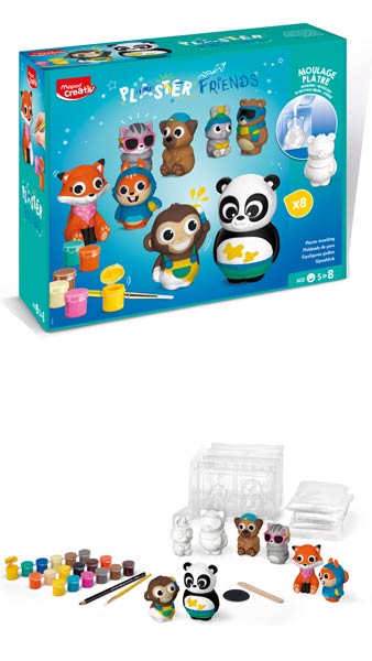 JUEGO PLASTER FRIENDS 8 FIGURAS SET MAPED CREATIV