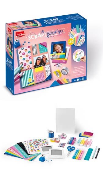 JUEGO SCRAPBOOKING CON 50 PIEZAS EDAD:+7 MAPED CREATIV