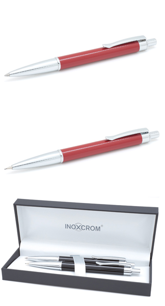 JUEGO BOLI+PORTAMINAS BEAT BURDEOS