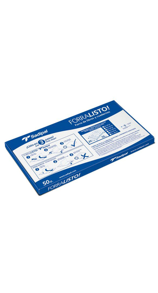 FORRO FORRALISTO 28,5 X 52 CM PP 80 MICRAS CAJA 50