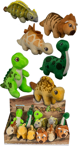 PELOTA SALTARINA DINOSAURIOS 4,5CM 36U TARRO PLASTICO