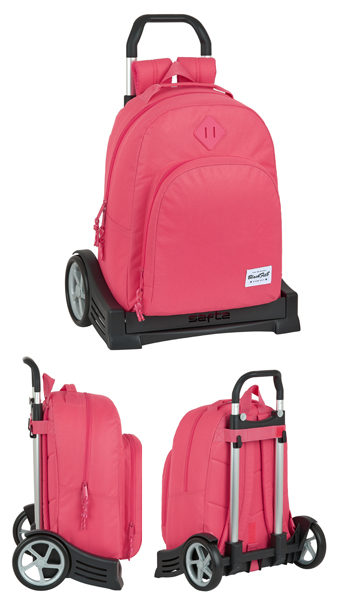 MOCHILA 305 + CARRO EVOLUTION BLACKFIT8 FRESA