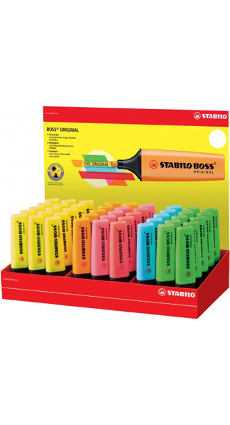 ROTU FLUOR STABILO BOSS SURTIDOS-45U EXPOSITOR