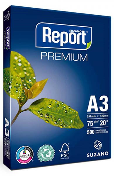 PAPEL A3 75GR REPORT 500H PAQUETE MULTIPORPOUSE