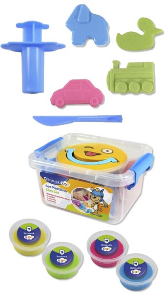 PLASTILINA SMILE 12 COLORES + 7 UTENSILIOS