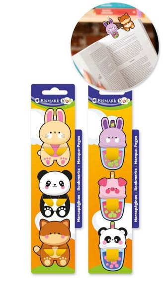 BLISTER 3 MARCAPAGINAS PP SURTIDOS - CAJA 12