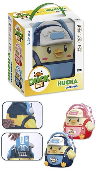HUCHA MOCHILA CAJERO AUTOMATICO PATITO