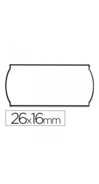 ROLLO ETIQUETAS METO 26X16 BLANCO NO REMOVIBLE RECTANGULAR