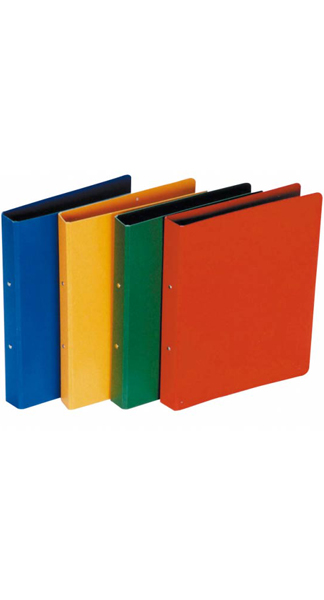CARPETA 2A 25MM FOLIO AMARILLO CARTON FORRADO-PACK 5-ESCOLA
