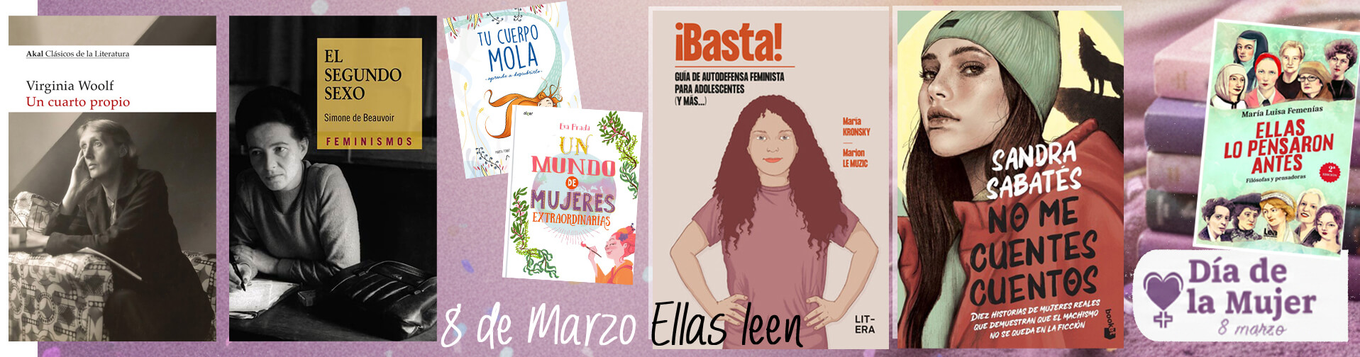 Lecturas que inspiran. Escaparates que conectan. 8M d�a de la mujer. 